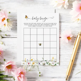 Wildblumen der Prärie, Bienen, Schmetterlinge, Bin Begleitkarte