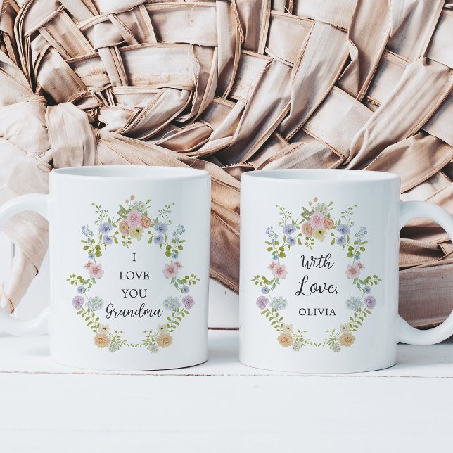 Wildblumen des Frühlings | Liebe You Oma Kaffeetasse (Von Creator hochgeladen)