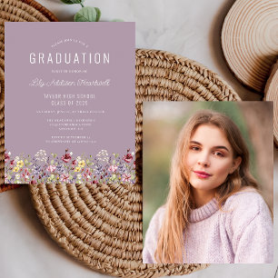 Wildblumen des Haushalts Foto Mauve Grad Party Ein