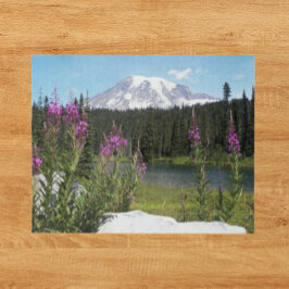 Wildblumen des Nationalparks Mount Rainier Foto Puzzle