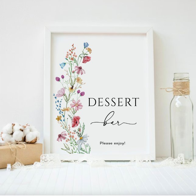 Wildblumen-Dessertbar  Poster (Von Creator hochgeladen)