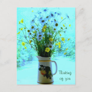 Wildblumen, die an Sie denken Postkarte