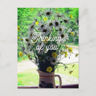 Wildblumen, die an Sie denken Postkarte