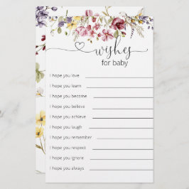 Wildblumen, die blutgetränkt sind, wollen ein Baby