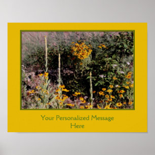 Wildblumen, die Ihr eigenes Angebot erstellen Poster