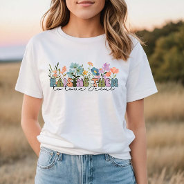 Wildblumen, die sie zur Liebe bringen Jesus T-Shirt
