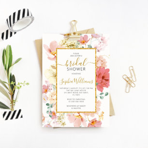 Wildblumen Einladung zur Blumendusche