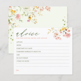 Wildblumen Elegante Beratungskarte