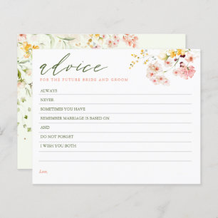 Wildblumen Elegante Beratungskarte