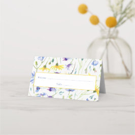 Wildblumen Empfang Platzkarte