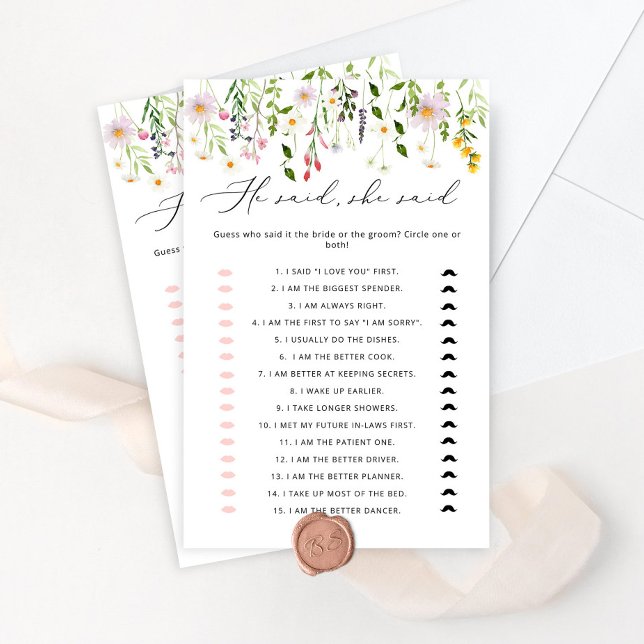 Wildblumen Er sagte, sie habe Brautparty (Von Creator hochgeladen)