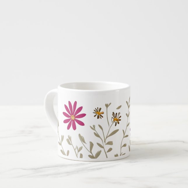 Wildblumen Espressotasse (Vorderseite Links)