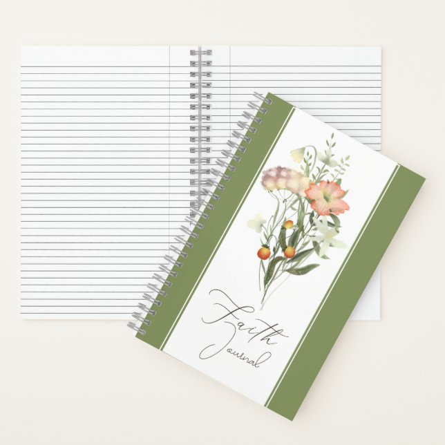 Wildblumen Faith Notizbuch (Innen)