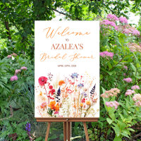 Wildblumen Farbige Blume Plakatzeichen