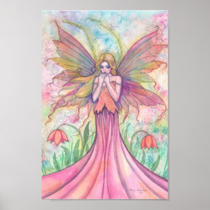 Wildblumen-Fee Poster Druck