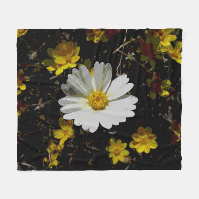 Wildblumen Fleece Blanket (Vorderseite (Horizontal))