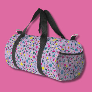 Wildblumen Flieder Blumen Garten Duffle Bag