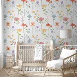 Wildblumen Floral Baby Kinderzimmer Schlafzimmer Tapete