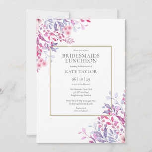Wildblumen Floral Bridesmaids Luncheon Einladung
