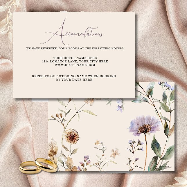 Wildblumen florale Hochzeitkarte RSVP Karte (Von Creator hochgeladen)