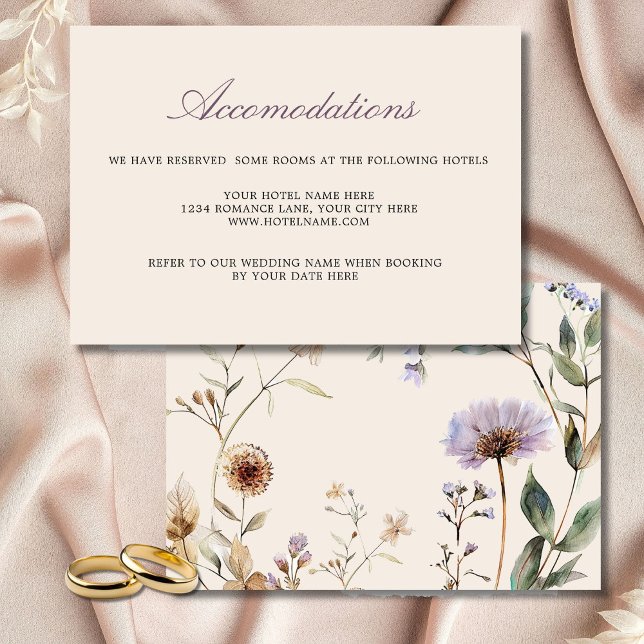 Wildblumen florale Hochzeitkarte RSVP Karte (Von Creator hochgeladen)