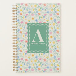 Wildblumen Florale Personalisierte  Planer