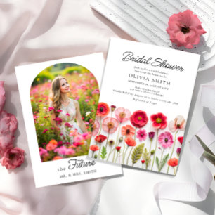 Wildblumen Foto Brautparty Einladung