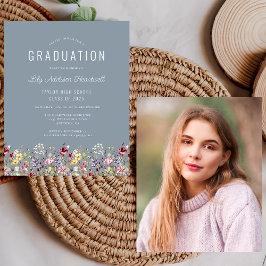 Wildblumen Foto Dusty Blue Grad Party