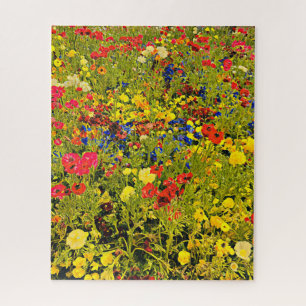 Wildblumen-Fotografie-Puzzle Puzzle