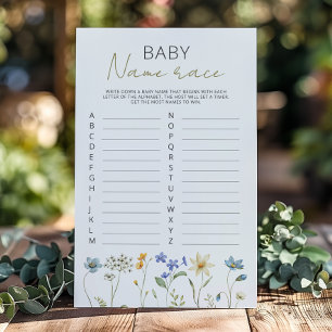 Wildblumen-Frühlings-Blumen-Babynamen-Rennspiel