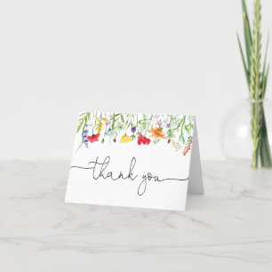 Wildblumen Frühlingsblumen Dankeskarten Dankeskarte