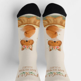 Wildblumen-Fuchs-Ankunft Socken