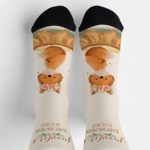 Wildblumen-Fuchs-Ankunft Socken