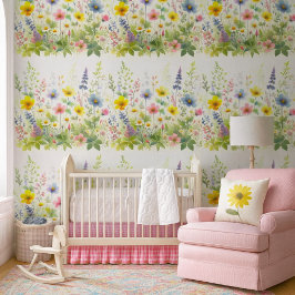 Wildblumen für Aquarellbilder Tapete