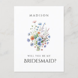 Wildblumen für Aquarellbilder - Vorschlag für eine Postkarte