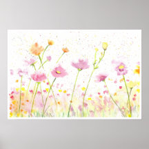 Wildblumen für Aquarellfarben