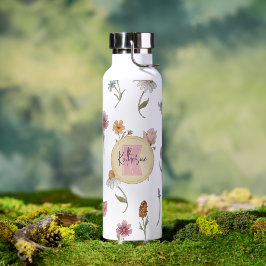 Wildblumen für Aquarellfarben Trinkflasche