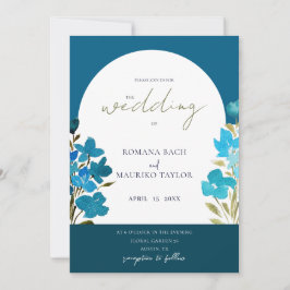 Wildblumen für die künstlerische Romantik Einladung