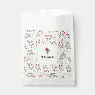 Wildblumen für rosa und grüne lange Steppe Vielen  Geschenktütchen