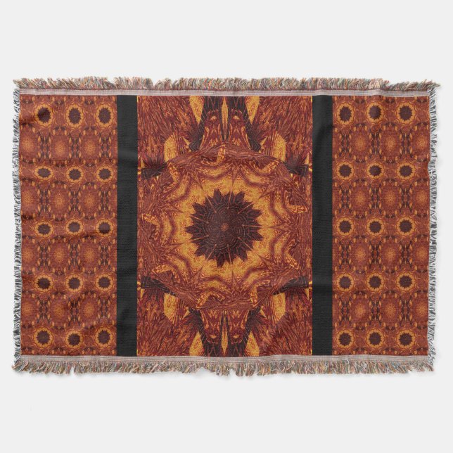 Wildblumen für Schwarz und Gold 2 Decke (Vorderseite)