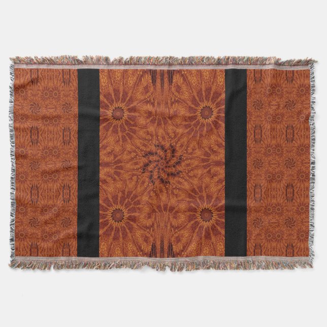 Wildblumen für Schwarz und Gold 8 Decke (Vorderseite)