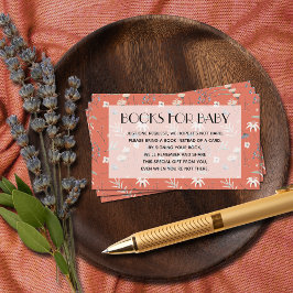 Wildblumen für Terracotta-Babybuchanfragen Begleitkarte