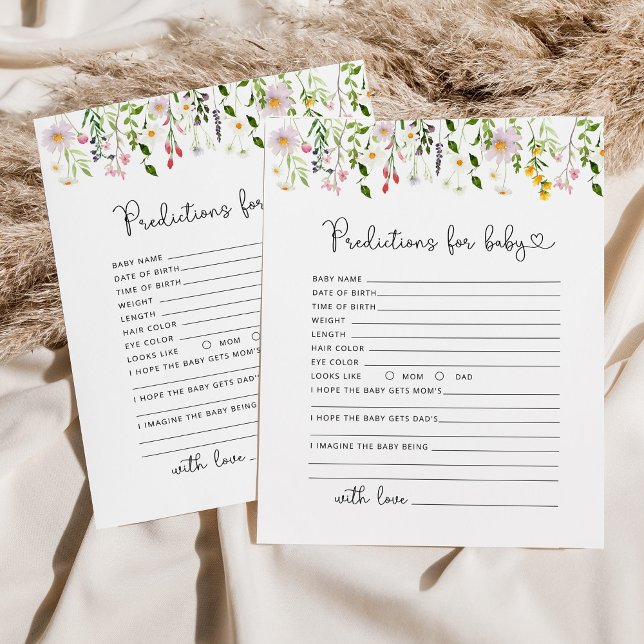 Wildblumen für Wasserfarben - Babyprognosen (Von Creator hochgeladen)