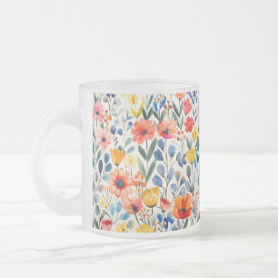 Wildblumen für Wasserfarben - Hintergrund-99034 Mattglastasse
