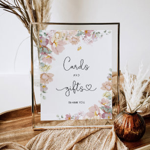 Wildblumen für Wasserfarben Karten und Geschenkpos Poster