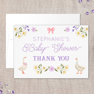 Wildblumen Gänse Babydusche Vielen Dank