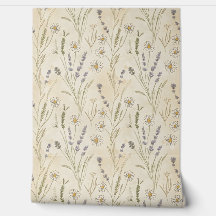 Wildblumen-Gänseblümchen-Lavendel-Cottagecore-Must