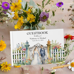 Wildblumen Gartengarten Hochzeit Gästebuch