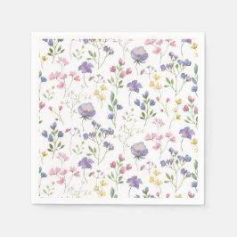 Wildblumen Geburtstagsdusche Hochzeitswasser Serviette