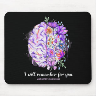 Wildblumen Gehirn denken für Sie Alzheimer Gehirn Mousepad